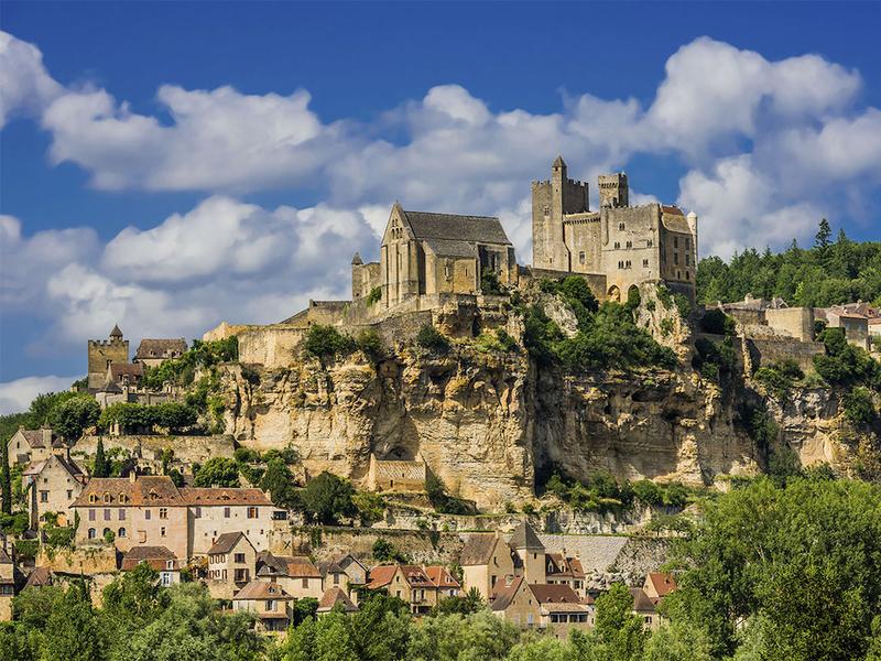 Het uitzicht op kasteel Beynac