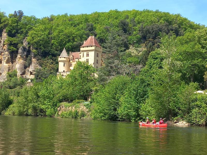 Kanovaren op de Dordogne rivier