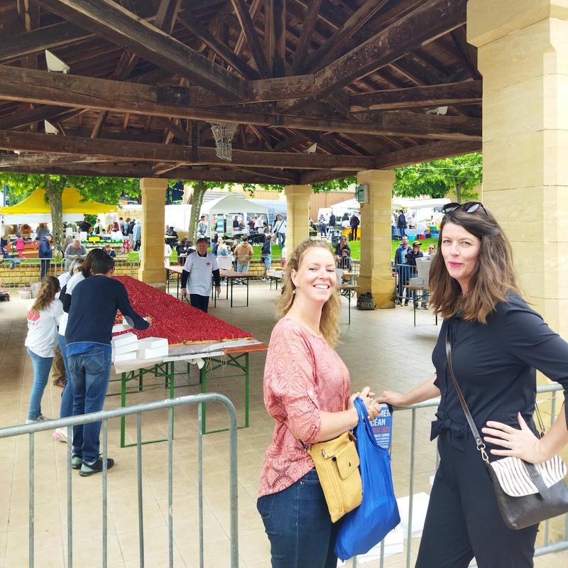 Marktbezoek in de Dordogne